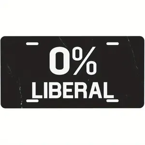 0 Free License Plate, License Plate Decoration Cover, Personalized Tag Decoration, 12 X 6