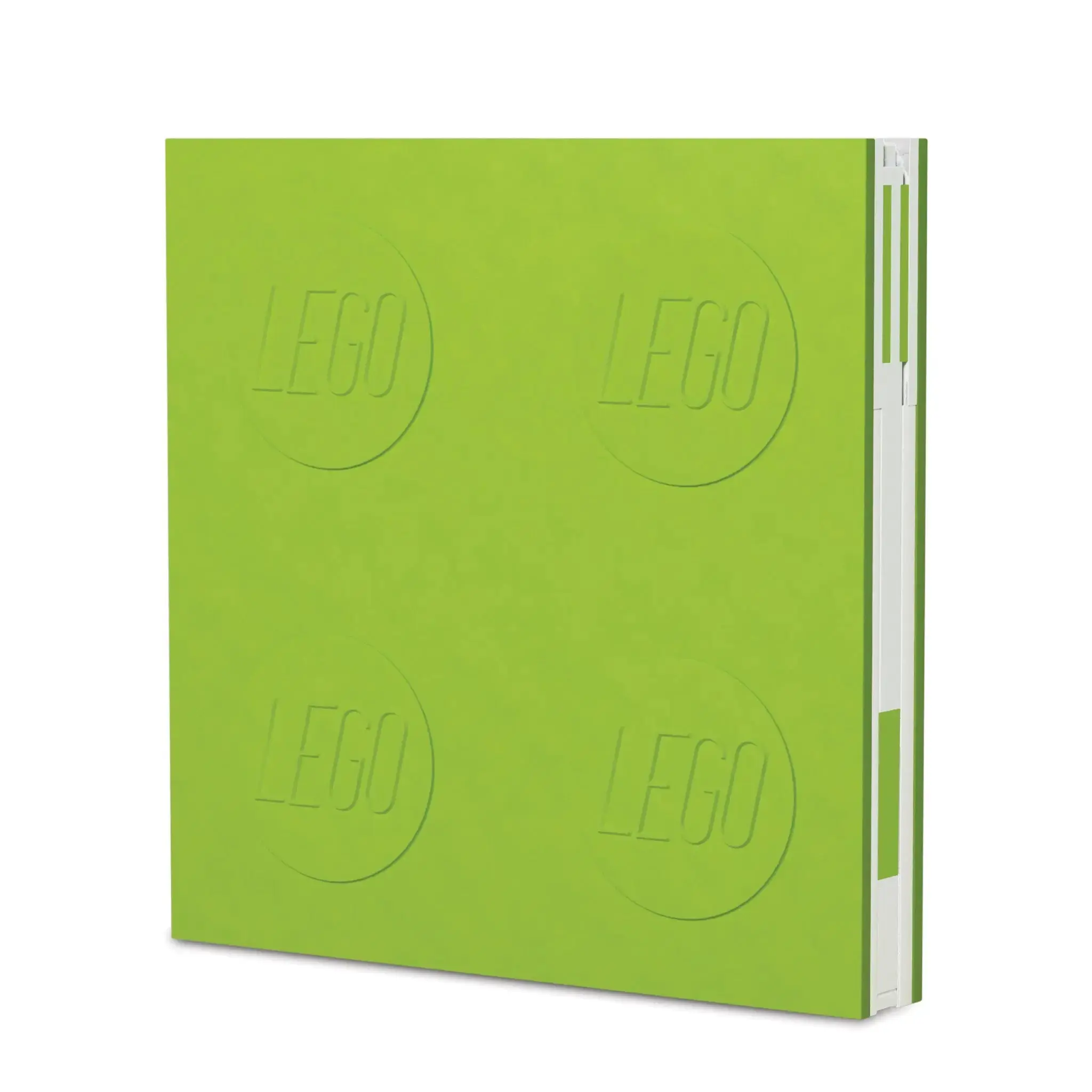 LEGO® Stationery Locking Notebook with Gel Pen - Lime (52442)