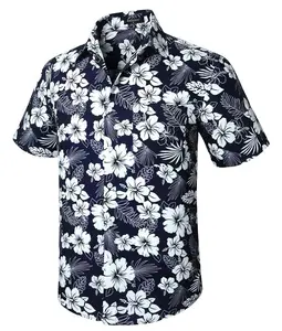 Hawaiian Shirt for Men Short Sleeve Button Down Shirt Men Casual Summer Tropical Beach Aloha Shirts for Men Hawaii Party