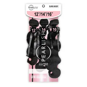 Sensationnel Virgin Remy Human Hair Weave Pearlish 3X Multi Bundles Euro Body