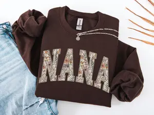 Nana Sweatshirt, Nana Crewneck, Nana Sweater, New Nana Gift, Floral Nana Sweatshirt