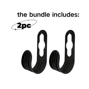 2Pcs Plastic Wall-Mount Hose Organizer Hooks, Outdoor Garden Storage Solution, Ideal Gift for Water Sports Enthusiasts, Outdoors