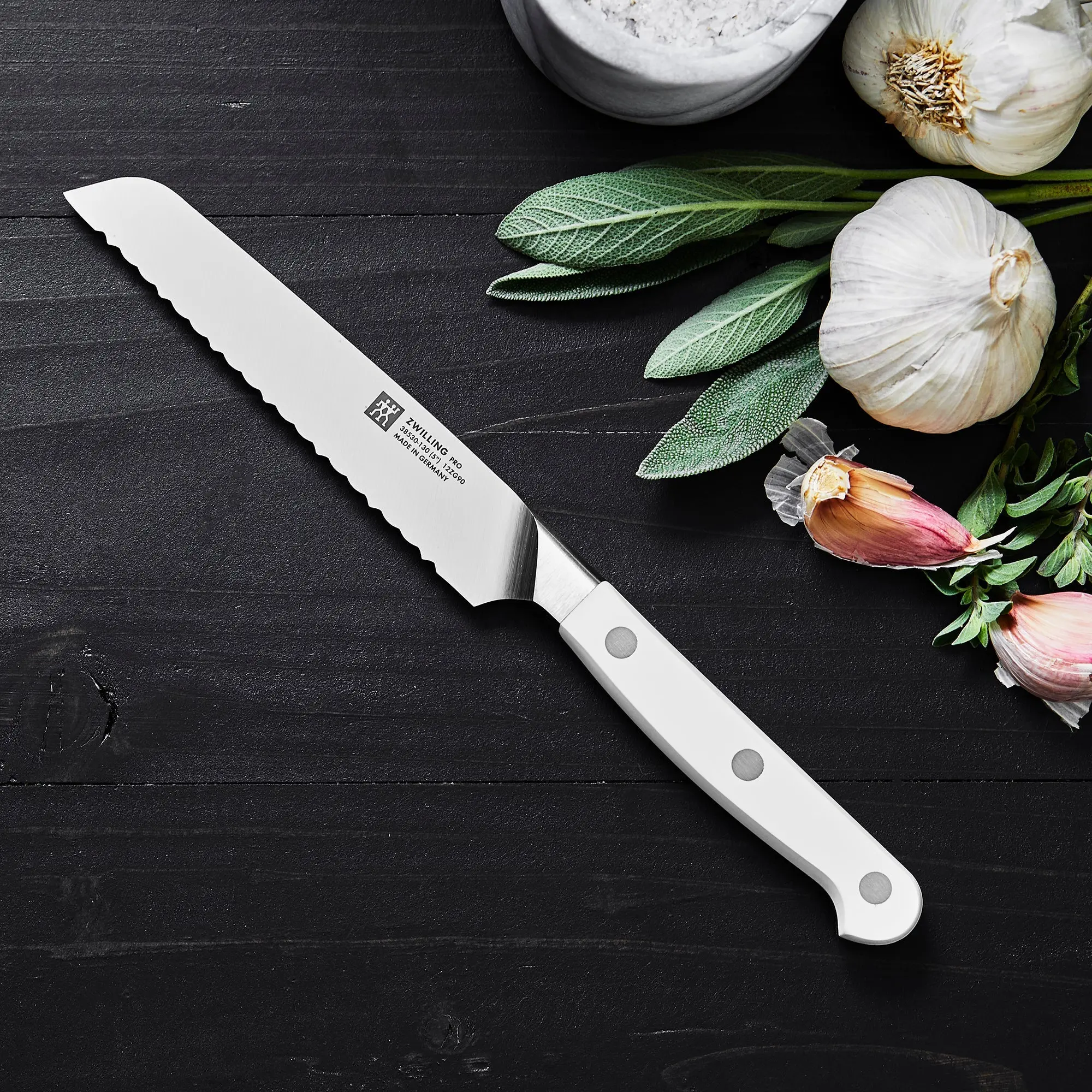Zwilling Pro Le Blanc 5" Serrated Utility Knife