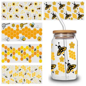 5 Sheets Bee Honeycomb UV DTF Stickers Positive Affirmations Inspiring Designs Designs Hopeful Quotes Decoration Items Decoration Winter Landscape Canvas Posters