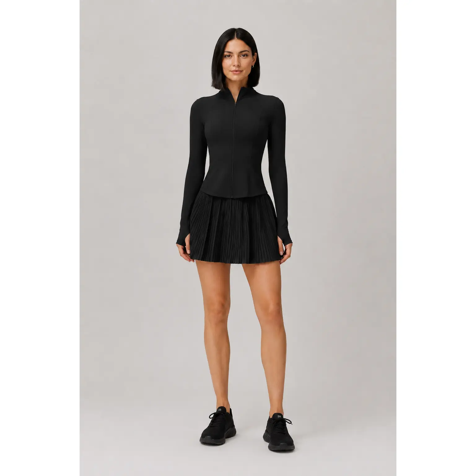 Luxe Glide Women's Athletic Jacket | Lightweight Zip-Up for Gym & Everyday
