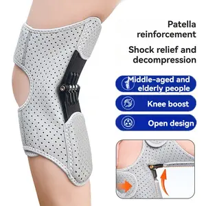 Knee Joint Assist Knee Support Leg Walking Aid Climbing Stairs Sports Helper, Patellar Knee Brace, Knee Booster, Knee Saver, Adjustable Comfortable Design, Ideal for Elderly & Injured