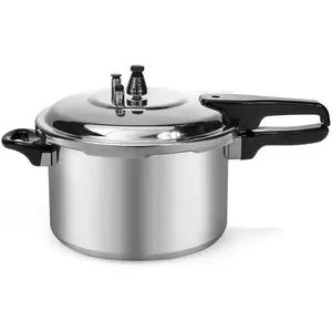 Barton 6-Quart Aluminum Pressure Cooker Stovetop Fast Cooker Pot Pressure Regulator Cooking Steam Release Valve 6QT
