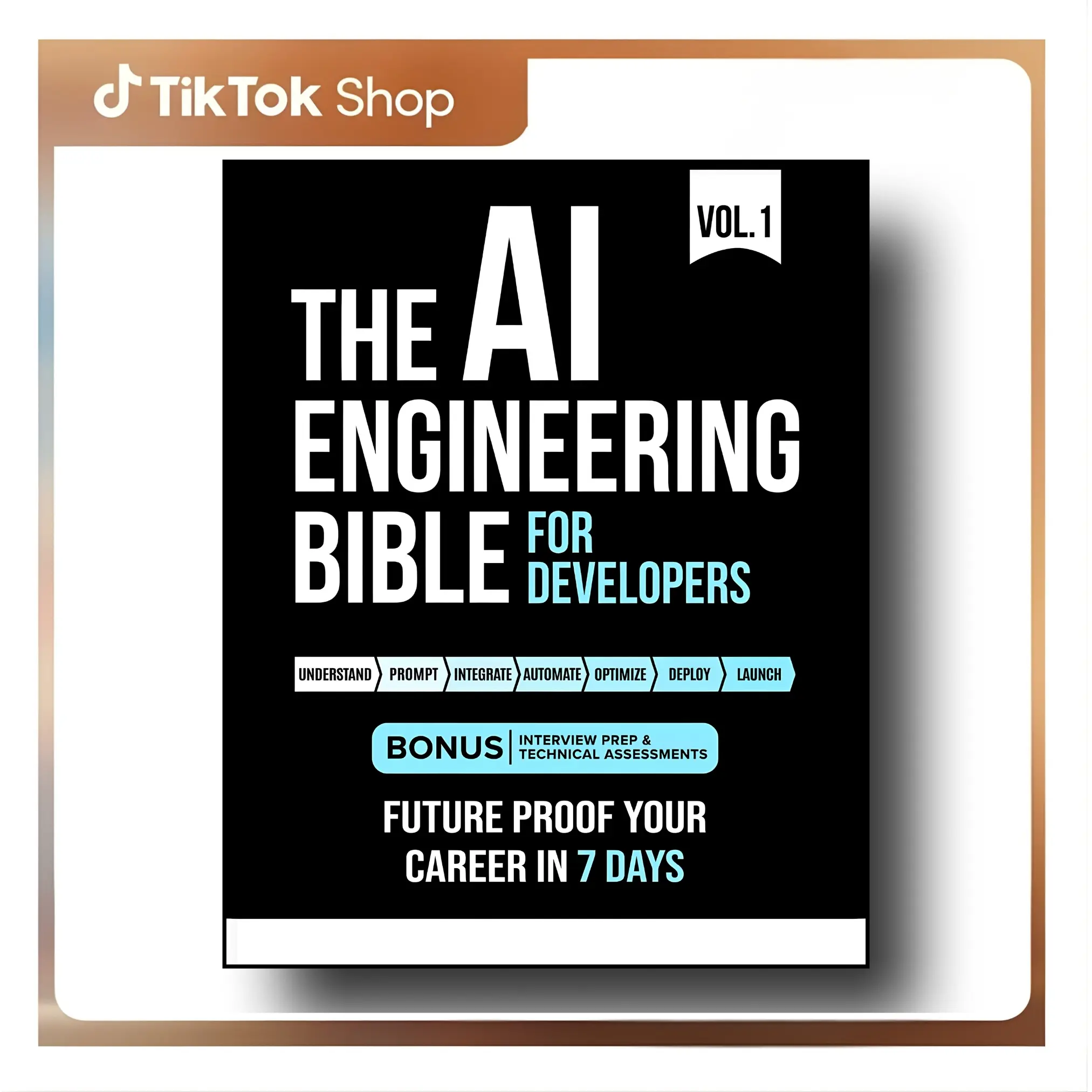 The AI Engineering Bible for Developers: Essential Programming Languages, Machine Learning, LLMs, Prompts, Agentic AI - Paperback by Philip Robbins - Future-Proof Career in 7 Days (Artificial Intelligence Age Guide), Ai Developers, Ai Technical Interview