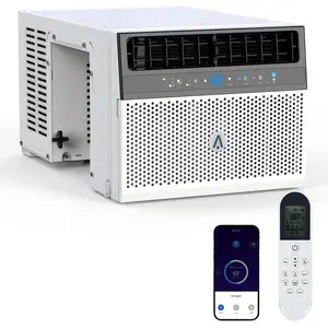 AC Window Unit, Window Air Conditioner with Washable Filter, Remote Control, Low Noise Air Conditioner 115V/60Hz