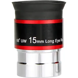 SVBONY Telescopes Eyepieces 1.25 inches Eyepiece 68 Degree Ultra Wide Angle Telescope Accessory (15mm)