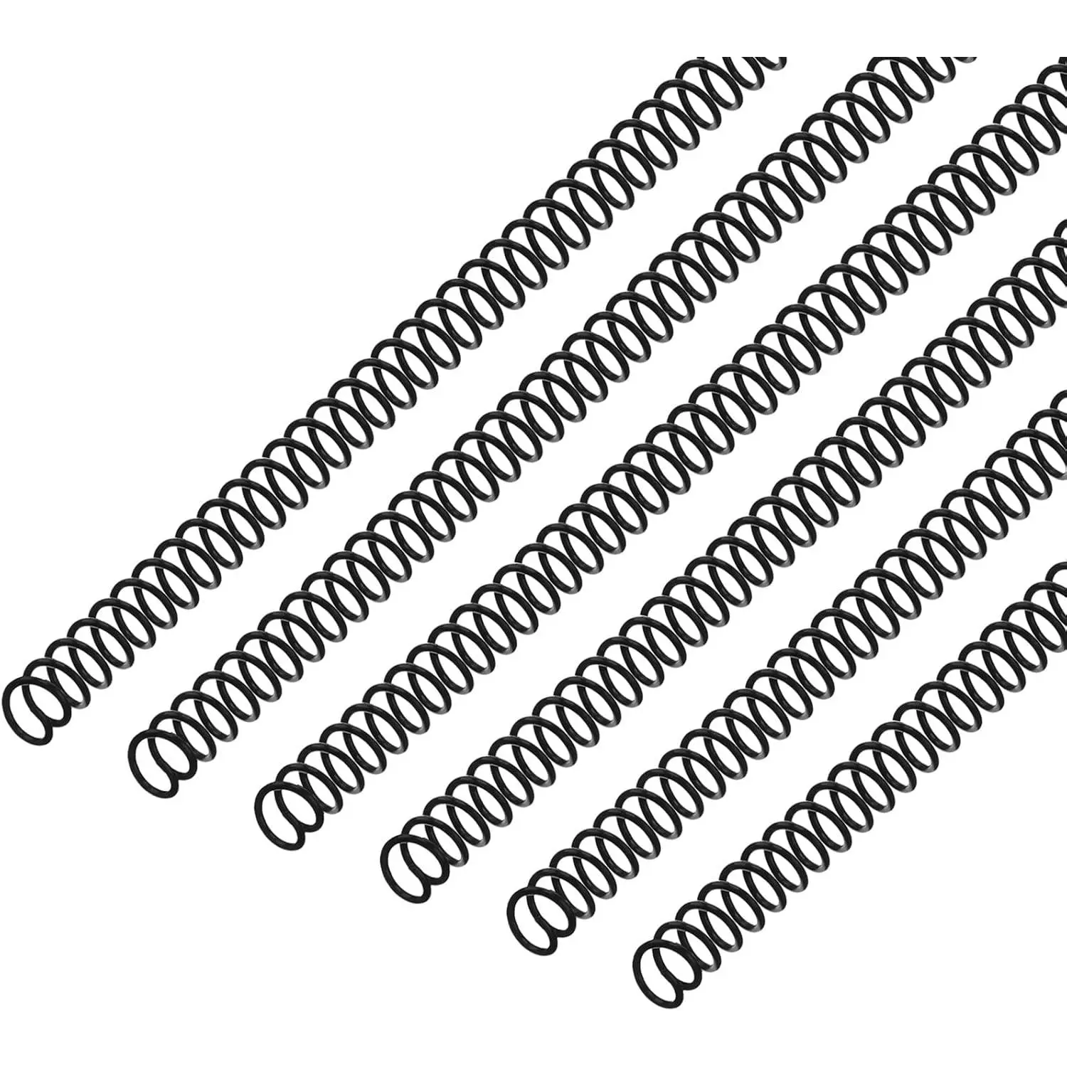 120 Pack Plastic Spiral Binding Coils Kit Spirals Multi Size Coils for Binding Binder Combs Spines(3/8 Inch,Black)