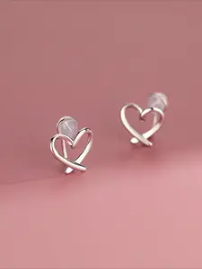 Elegant S925 Silver Heart-Shaped Clip-On Earrings, Casual Earring Clip, Fashionable Women's Jewelry, Perfect Gift for Birthdays & Daily Wear