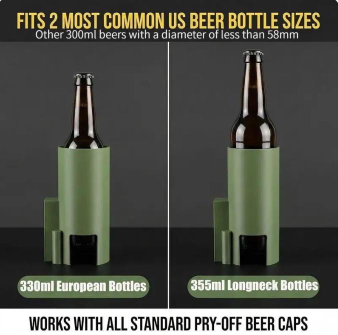 Beer Bottle Mortar Opener, Pop-Up Beer Opener, Tactical Cap Launcher, Hands-Free Press Button, Men's Exclusive, Bar and Desk Decor Beer Bottle Mortar Opener, Pop-Up Beer Opener, Tactical Cap Launcher, Hands-Free Press Button, Men's Exclusive, Bar and Desk Decor