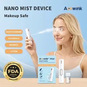 Acewink BlingU-2 Nano Eye Mist Device, Hydrating Ultrasonic Mist for Dry Eyes, Digital/Gaming Screen Fatigue Relief, Cosmetic-Safe Relaxation, Portable Office Essential with Natural Botanical Essence