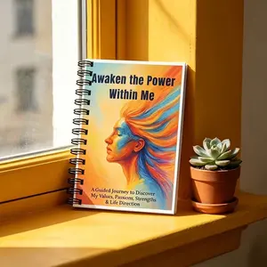 Self-Discovery Journal, Guided Coil Notebook for Personal Growth, Explore Inner Strength, Find Purpose and Passion, Enhance Self-Worth