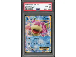 2016 Pokemon XY Evolutions Slowbro Ex #26 PSA 10