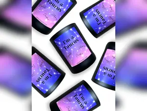 Taurus zodiac candle