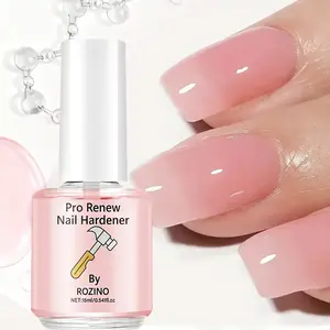 Rozino Pro Renew Nail Strengthening Liquid 16ML, Repair Weak Nails, Increase Hardness, Long-Lasting Daily Nourishing Care, Suitable for All Nail Types