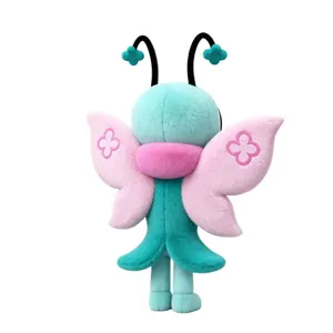 Flyte Dandy’s World Plush, 12.5 Inch Cute Easter Butterfly Stuffed Toy, Official Game Character Soft Doll, Pink Wing Four-Leaf Clover Design, Ideal Collectible Gift for Kids & Game Fans, Premium Plush Material Home Decor
