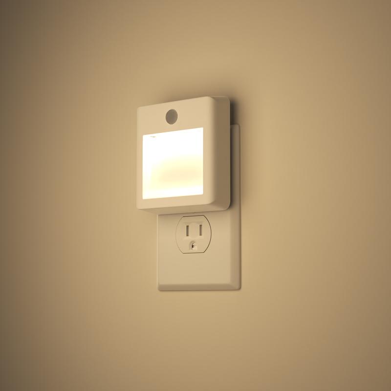 2Pack Motion Sensor Night Light,Motion Activated Night Light, Night Lights Plug into Wall Motion Sensor, 3000K Warm White, Adjustable Brightness, for Kids Adults Bathroom Bedroom