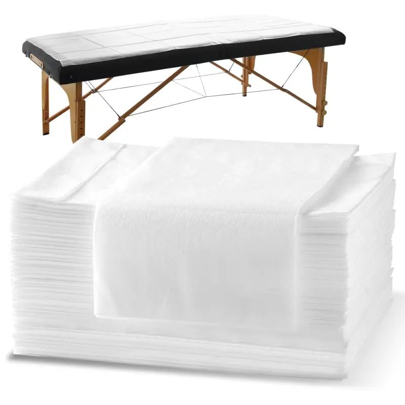 Bed Sheets Disposable Massage Table Set, 30 Pcs Massage Sheets Cover Non-Woven Fabric for Beauty Salon, Hotels, 70’’ x 31’’
