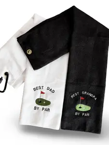 Personalized Embroidered Golf Towel, Fathers Day Gift, Golf Gift For Him, Custom Golf Towel Personalized Golf Towel For Men
