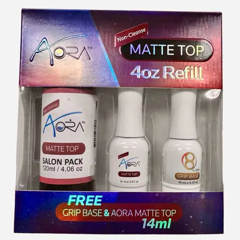 Aora Matte Top Coat - Refill 4oz