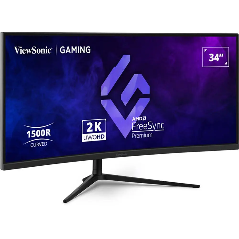 ViewSonic VX3418C-2K 34" UWQHD 180Hz Curved Gaming Monitor - Black