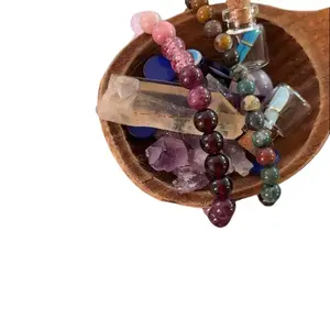 Protection Crystal Confetti | confetti with amethyst, bracelets, garnet, citrine, evil eyes, and much more