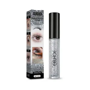 EELHOE glitter diamond mascara, styling primer, quick-drying film-forming glitter tear-proof mascara Makeup Eyelash Multicolor Curler mascara professional eye makeup product