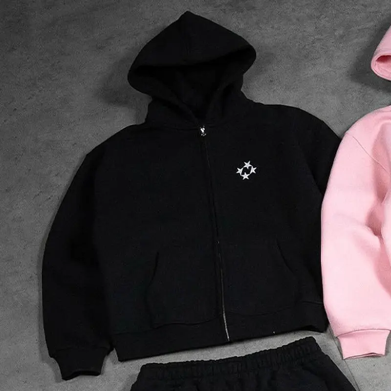 Black zipper sweater