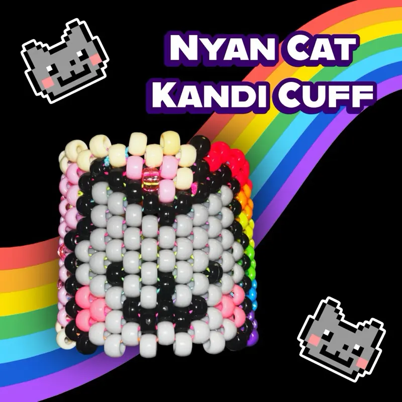 Nyan Cat Kandi Cuff