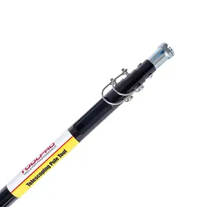 TOOLPRO Collapsible 18' Adjustable Lag Pole - 3 Sections, Rugged Steel Construction, Ideal for Overhead Lag Screw Installation on Suspended Ceiling Grid