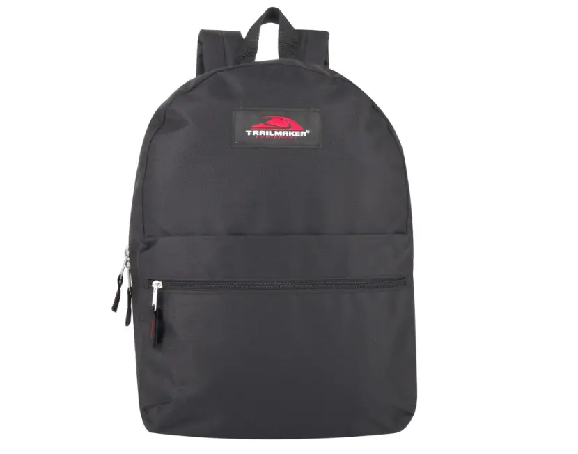 Trail Maker Classic 17-Inch Everyday Backpack with Adjustable Padded Straps – Lightweight & Durable School or Travel Bag