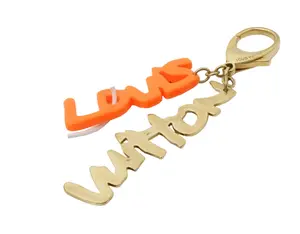 Pre-owned Louis Vuitton Metal Bag Charms Stephen Sprouse Graffiti Bag Charm (Orange) Limited Edition LOU.A.1041