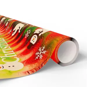Chromatic Flow Fluid Art Christmas Wrapping Papers | Kinetic Color Wave Design