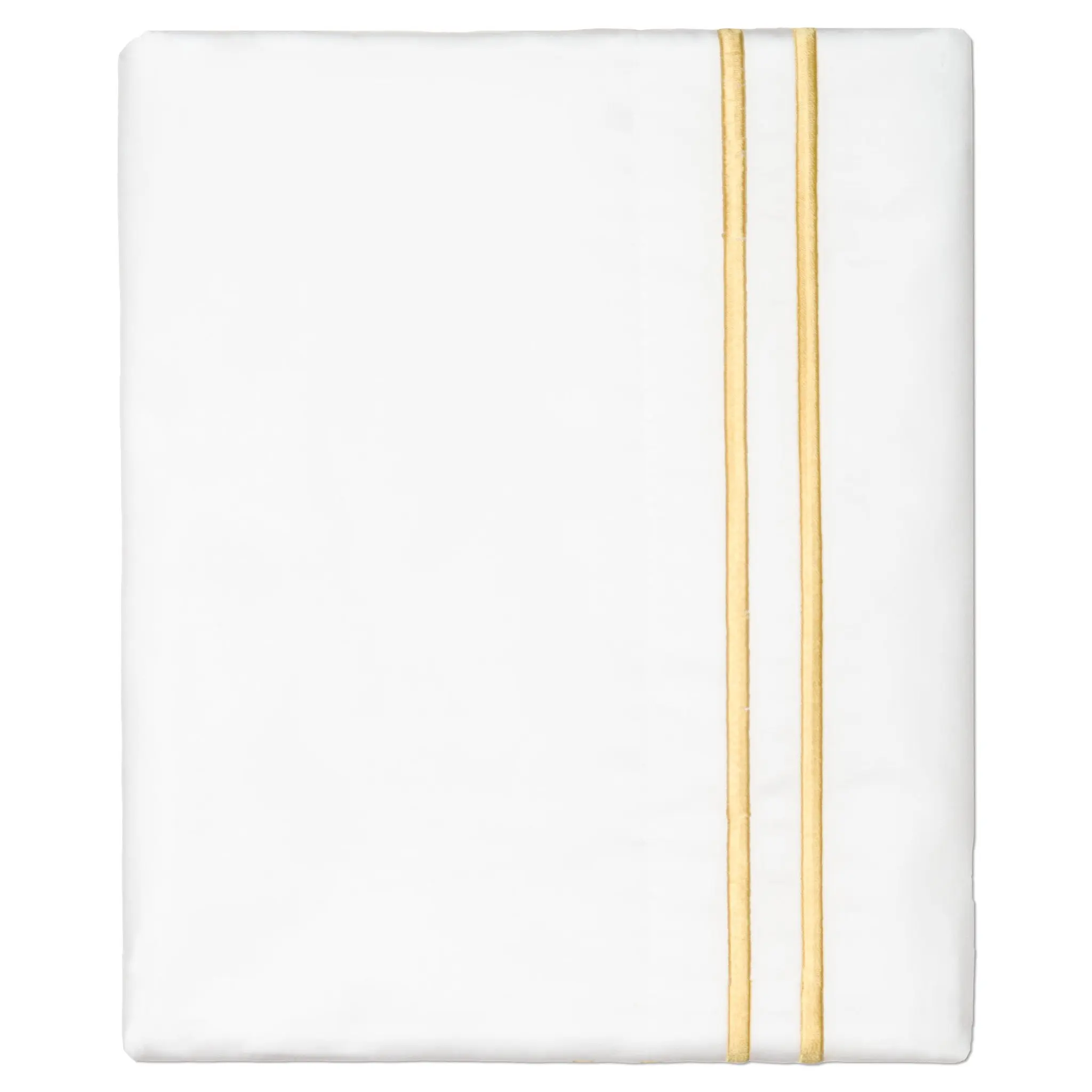 Yellow Lines Embroidered Pillowcase Pair