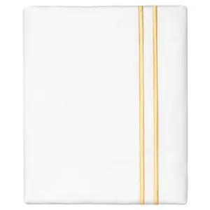 Yellow Lines Embroidered Pillowcase Pair