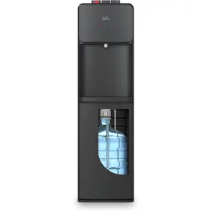 Brio 130 Series Bottom Load Water Cooler Dispenser for 5 Gallon Bottles, Hot, Room & Cold, Great for Home or Office, Child Safety Lock, Empty Bottle Alert, Energy Star 3.0, Black