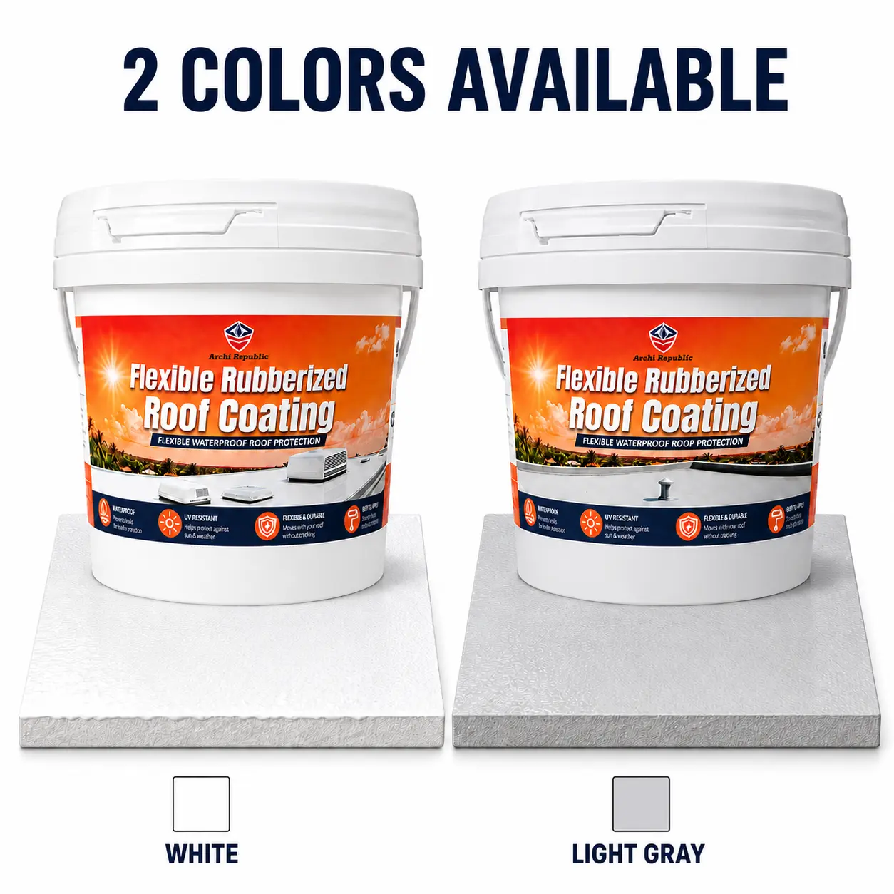 Waterproof Sealant for RV & Camper Roofs – DIY Leak Repair Coating for Flat, Metal & Low-Slope Roofs, Foundations, Gutters & More – Flexible Protective Membrane