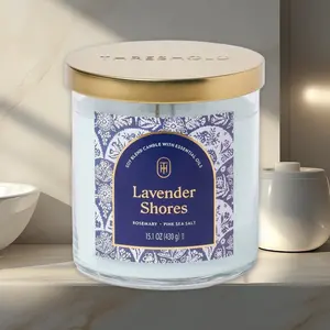 Threshold 2-Wick Glass Jar Candle,Cedarwood Mandarin,15.1oz,Trending Scented Candles,Long Burning,TikTok Hot Sale,Aromatherapy Decor,Woody Scent