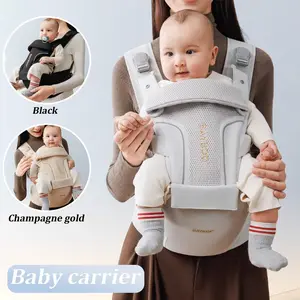 Bayboo Four-In-One Convertible Baby Carrier, Ergonomic Infant to Toddler Back Carrier, Upgraded Waist Support, Lightweight Ergonomic Carrier, Breathable Fabric, 7-35 Lbs, Adjustable Ergonomic Carrier