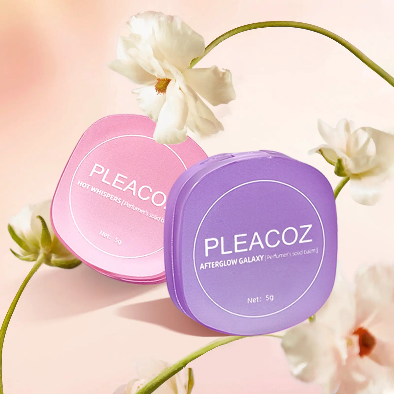 PLEACOZ Solid Perfume Balm – Natural, Alcohol-Free Scent for Women | Travel-Friendly & Elegant Gift Idea