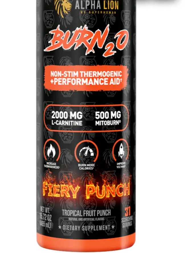 alpha lion burn2o l-carnitine liquid Alpha Lion Burn 2.0 Non-Stimulant L-Carnitine 31 Servings