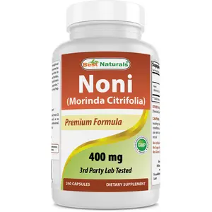 Best Naturals Noni Morinda Citrifolia 400 mg 240 Capsules Non GMO Gluten Free Dietary Supplement for Optimum Health