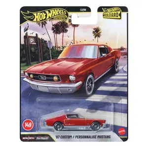 Hot Wheels '67 Custom Personalisé Mustang 1:49 Scale Die-Cast Model Car CJF88 Boulevard Series