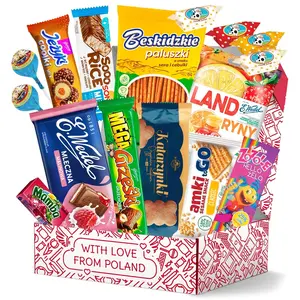 Authentic Polish Candy Snack Box  15 Traditional Treats from Poland  Indulge in Flavors Poland with Wafers, Sesame snacks, Cookies  More! Perfect Poland Gifts