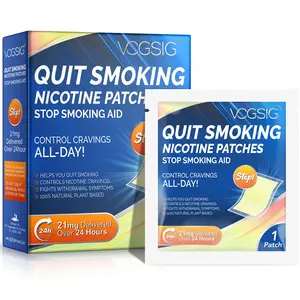 30pcs Vogsig Smoke Cessation Patch Stage One, Glue Material, Single Item Pack, No Ca Prop 65 Warning, Quit Smoking Aid