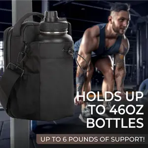 Magnetic Gym Bag, Stick-On Bottle & Essentials Holder, Portable Fitness Organizer for Men & Women (No Bottle)