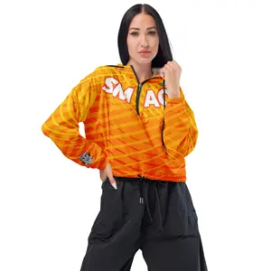 SMAQ ORANGE Women’s cropped windbreaker